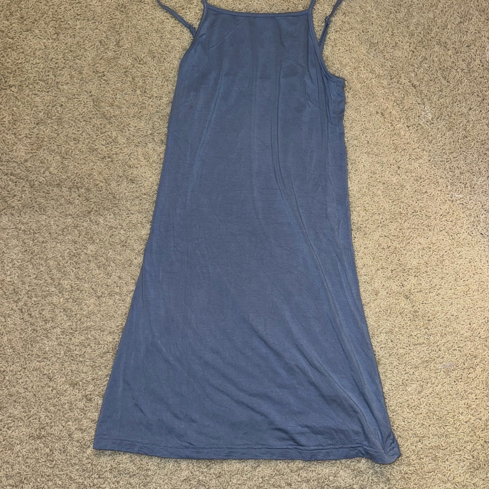 Blue Spaghetti Strap Dress